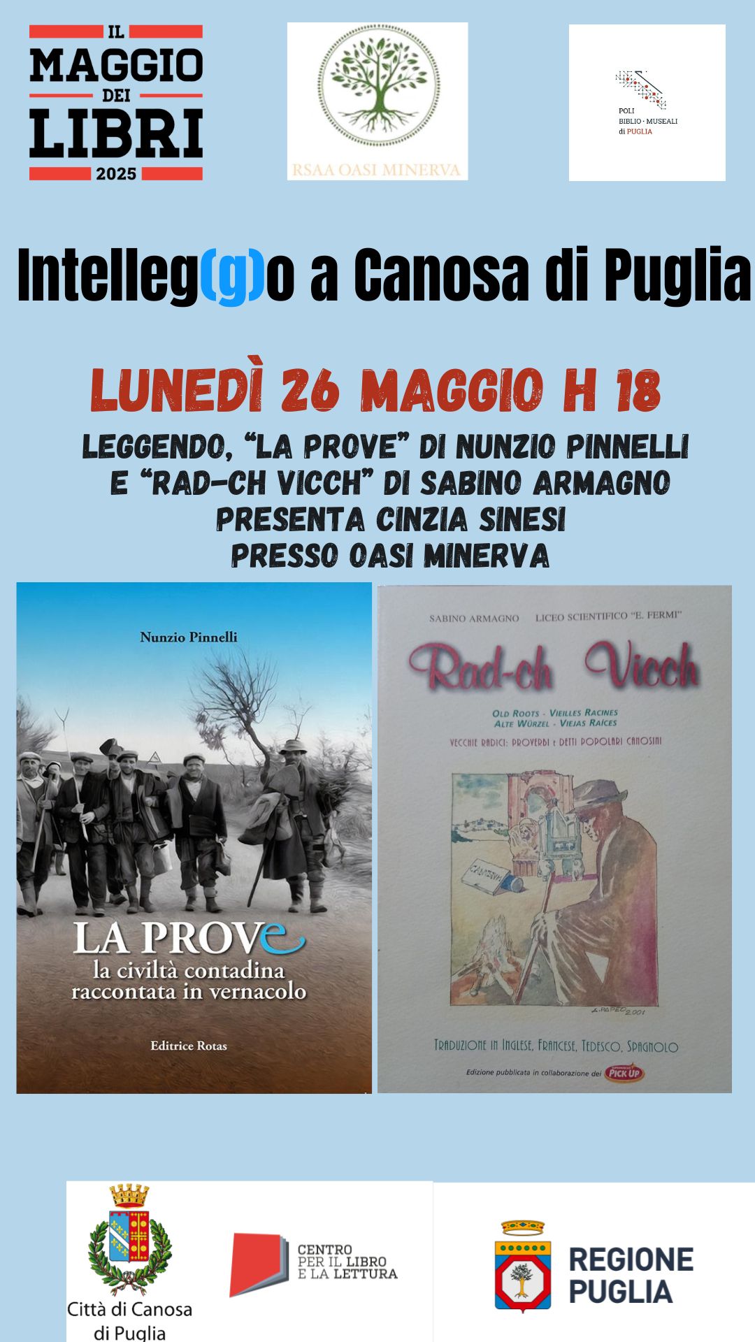 Il Maggio dei libri INTELLEG(G)O A CANOSA DI PUGLIA