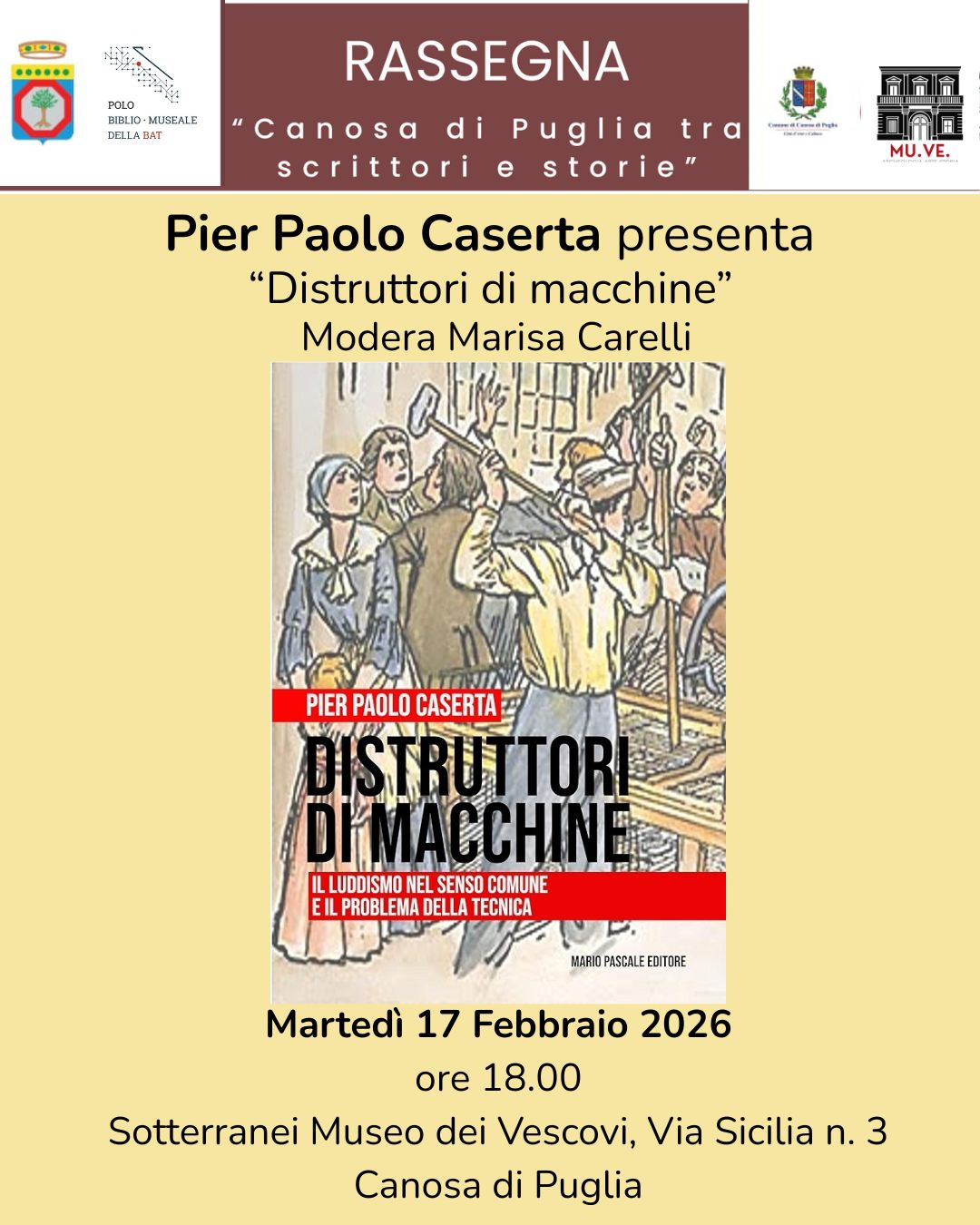 Rassegna libraria CANOSA DI PUGLIA TRA SCRITTORI E STORIE