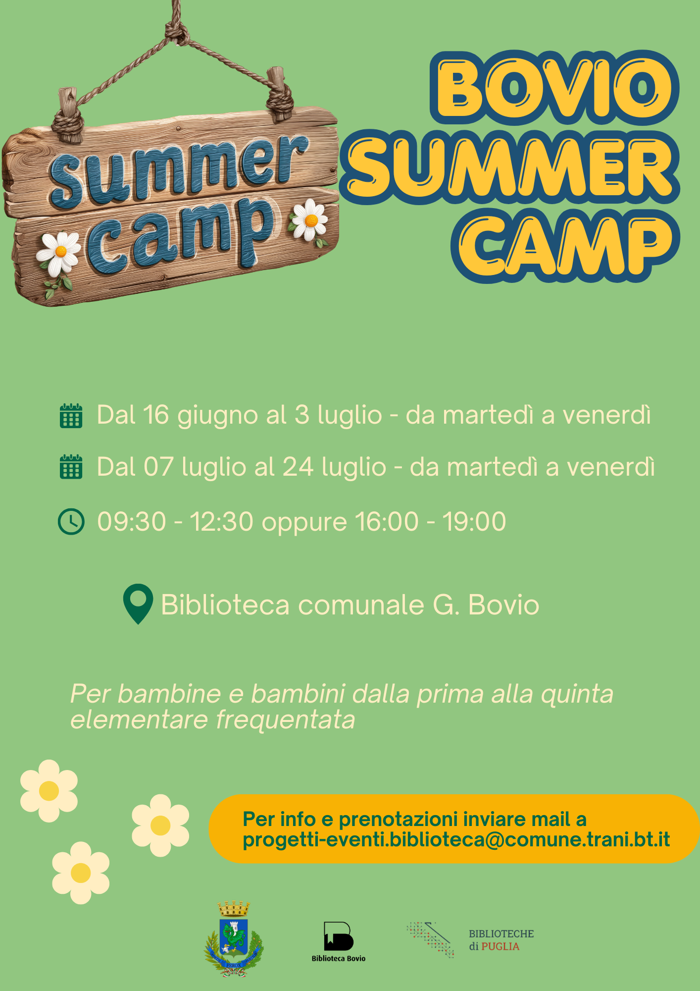 Attivit&agrave; TORNA IL BIBLIO SUMMER CAMP